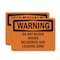 Signmission Do Not Block Doors Deliveries And Loading Zone OSHA Warning Sign, Plastic, 10in W x 7in L, 2PK OS-2PACK-WS-P-710-L-12046 - alternate 1
